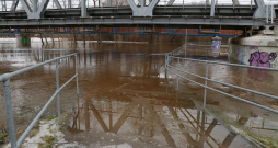 Applūdusi teritorija pie Gaujas Carnikavā.