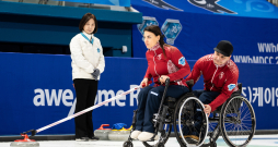 Latvijas ratiņkērlinga jauktais pāris. Latvijas ratiņkērlinga jauktais pāris.