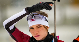 Latvijas biatloniste Estere Volfa. Latvijas biatloniste Estere Volfa.