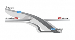Četru zaru krustojumu plānots pārbūvēt par divu līmeņu satiksmes mezglu, kurā Rīgas–Liepājas šoseja paliek vienā līmenī, bet autoceļš Jelgava–Tukums tiek pacelts augšējā līmenī.