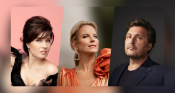 Marina Rebeka, Elīna Garanča un Ludoviks Tezjē.