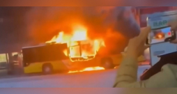 Nodegušais autobuss. Nodegušais autobuss.