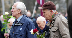 Leģionāru piemiņas dienas gājiena dalībnieki Rīgā. Leģionāru piemiņas dienas gājiena dalībnieki Rīgā.