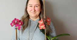 Orhideju audzētāja un kolekcionāre Sveta Silakalne no Dobeles.