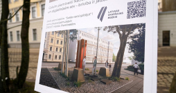 Pieminekļa "Svešo varai spītējot" projekta vizualizācijas Rīgā, Radio ielā.