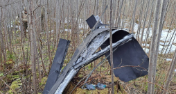 Sekas pēc drona nogāšanās Krāslavas novadā.