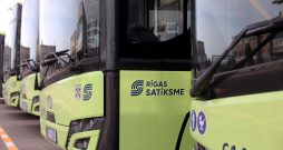 SIA "Rīgas satiksme" jaunie elektroautobusi.