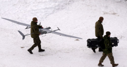 Paraugdemonstrējumi kaujas šaušanas mācību zonas atklāšanas pasākumā militārajā poligonā "Sēlija". 2026. gada 20. februārī.