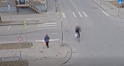 Vainīgais velosipēda vadītājs.