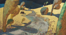 Alberta Pauliņa darbs "Manas bērnības zeme", 1988.