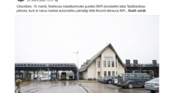 Ekrānuzņēmums no Valsts robežsardzes ieraksta soctīklos. Ekrānuzņēmums no Valsts robežsardzes ieraksta soctīklos.