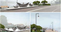 Pieminekļa kompozīciju veidos astoņi dažāda izmēra nerūsējošā tērauda kuģīši. Projekta īstenotāji cer, ka piemineklis kļūs par nozīmīgu kultūrvēsturisku objektu Ventspils pilsētvidē, vienlaikus bagātinot promenādes ainavu.