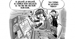 Zīmē Gatis Šļūka. Tas točna ir latvisks treks?