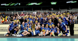 Cēsu "Lekringa" florbolisti devīto reizi Latvijas čempionu godā.