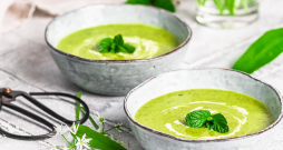 Lakšu aukstā zupa.