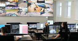 Rīgas pašvaldības policijas Vienotās vadības un videonovērošanas centra atklāšanas pasākums.