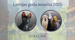 Par "Latvijas gada monētu 2025" atzīta monēta "Straume".