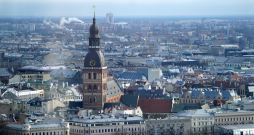 Skats uz Doma baznīcu.