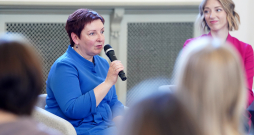 Jaunievēlētā Latvijas Nacionālā mākslas muzeja (LNMM) direktore Iveta Derkusova.