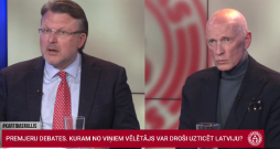 TV24 premjeru debates. Ainārs Šlesers, Alvis Hermanis.