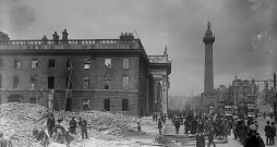 Aina Dublinas centrā pēc sacelšanās apspiešanas.