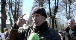 Zigmunds, protestētājs no Saldus.