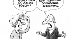 Zīmē Gatis Šļūka. Nav izsniegts domāšanas algoritms!