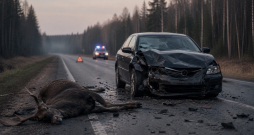 Sestdien rītausmā Krāslavas novadā automašīnas "VW Passat" sadursmē ar meža dzīvnieku gājis bojā transportlīdzekļa vadītājs.