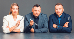 Kulinārijas šova "Šefpavāru līga" žūrija.