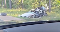 Avārijā cietušais BMW automobilis.