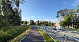 Jaunais gājēju un velosipēdu ceļš Ropažu novadā.