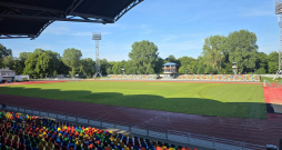 Liepājas stadiona "Daugava" futbola laukums.