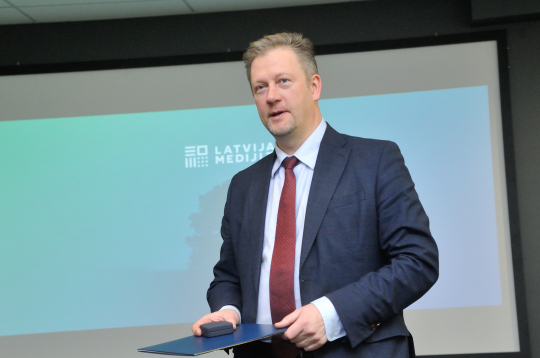 Guntars Kļavinskis, AS "Latvijas Mediji" valdes priekšsēdētājs. 