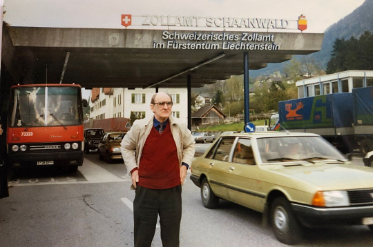Režisors Pēteris Pētersons Šveicē 80. gadu beigās.