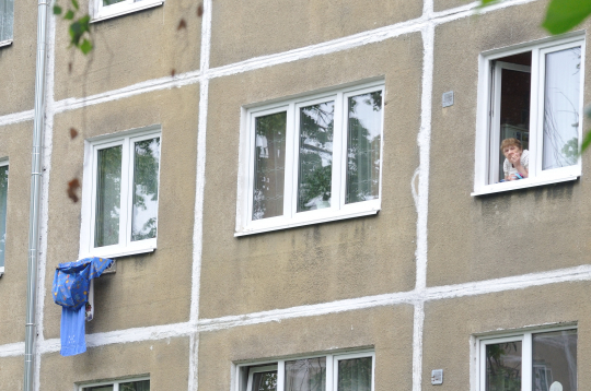 Ilustratīvs attēls. Daudzstāvu daudzdzīvokļu nams. Rīga, Jugla.