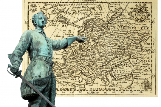 1697. gadā tobrīd 15 gadus vecais Kārlis kļuva par karali, un vēl neviens zviedru karalis nebija saņēmis mantojumā tik varenu valsti. Tajā laikā Zviedrijā dzīvoja aptuveni 2,5 miljoni cilvēku, valsts brīvi un vienvaldīgi saimniekoja Baltijas jūrā.