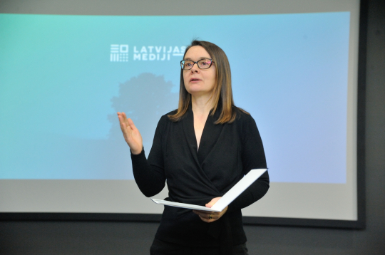 Linda Rasa, Latvijas Avīzes galvenā redaktore. 