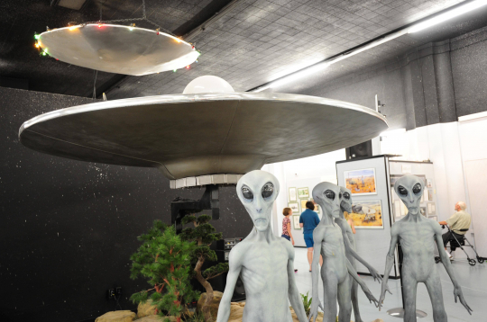 NLO muzejā Rozvelā.