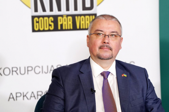 Korupcijas novēršanas un apkarošanas biroja (KNAB) priekšnieks Jēkabs Straume.