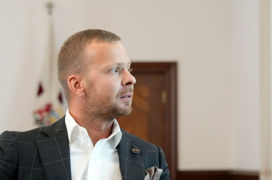 Saeimas frakcijas "Stabilitātei!" priekšsēdētājs Aleksejs Rosļikovs.
