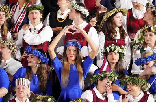 Dziesmu svētku koncerts Lielajā estrādē 2023. gada 9. jūlijā.