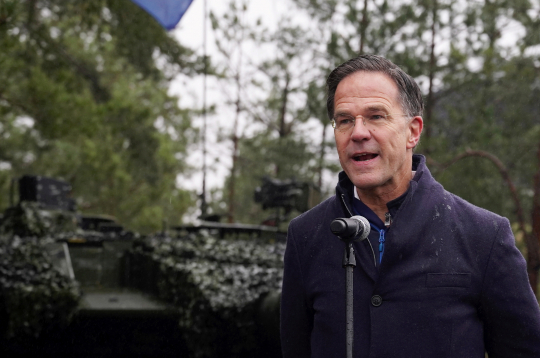 NATO ģenerālsekretārs Marks Rite Latvijā. NATO ģenerālsekretārs Marks Rite Latvijā.