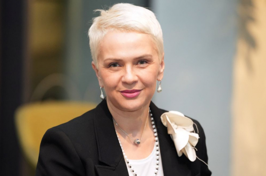 Latvijas apvienotā sabiedriskā medija valdes priekšsēdētāja Baiba Zūzena.