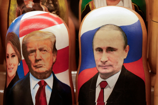 Donalds Tramps un Vladimirs Putins. 