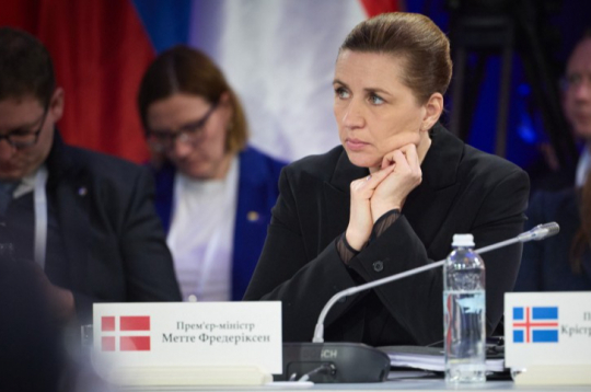 Dānijas premjerministre Mete Frederiksena.