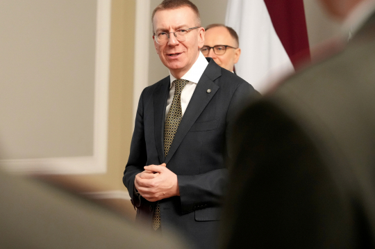 Valsts prezidents Edgars Rinkēvičs. Valsts prezidents Edgars Rinkēvičs.