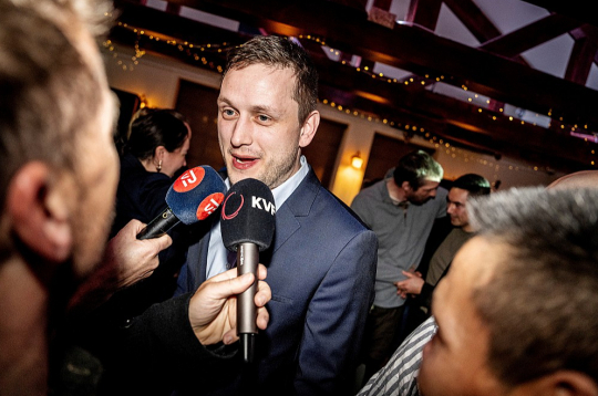 "Demokraatit" līderis Jenss Frederiks Nīlsens.