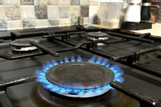 Gāzes plīts. Ilustratīvs attēls.