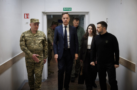 NATO ģenerālsekretārs Marks Rite Ukrainā.