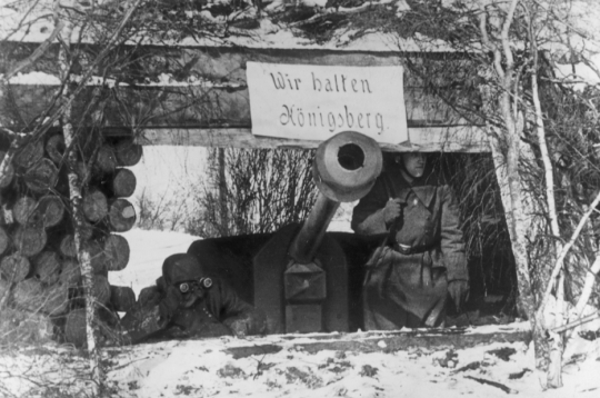 Vērmahta pozīcija Kēnigsbergas kaujas laikā. 1945. gada aprīlis.
